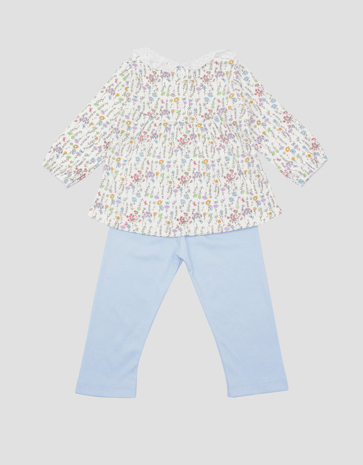 Little M Flowery Baby Kids Clothes Set