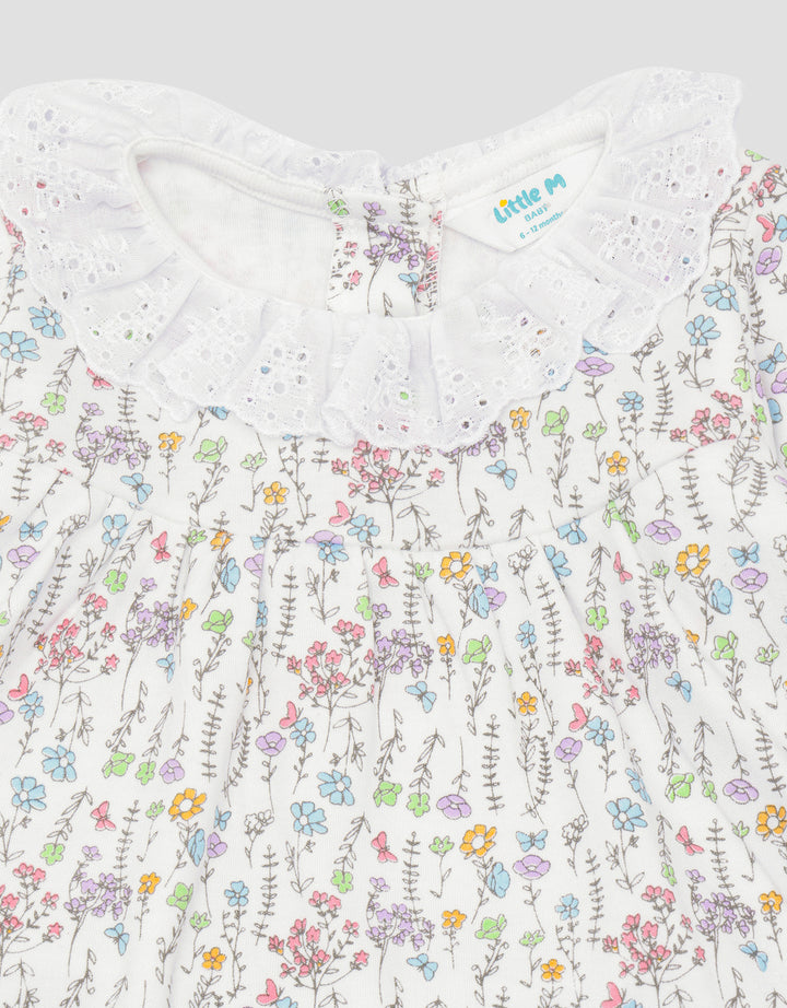 Little M Flowery Baby Kids Clothes Set