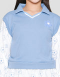 Nevada Flower Motif Vest Sweater Anak Perempuan