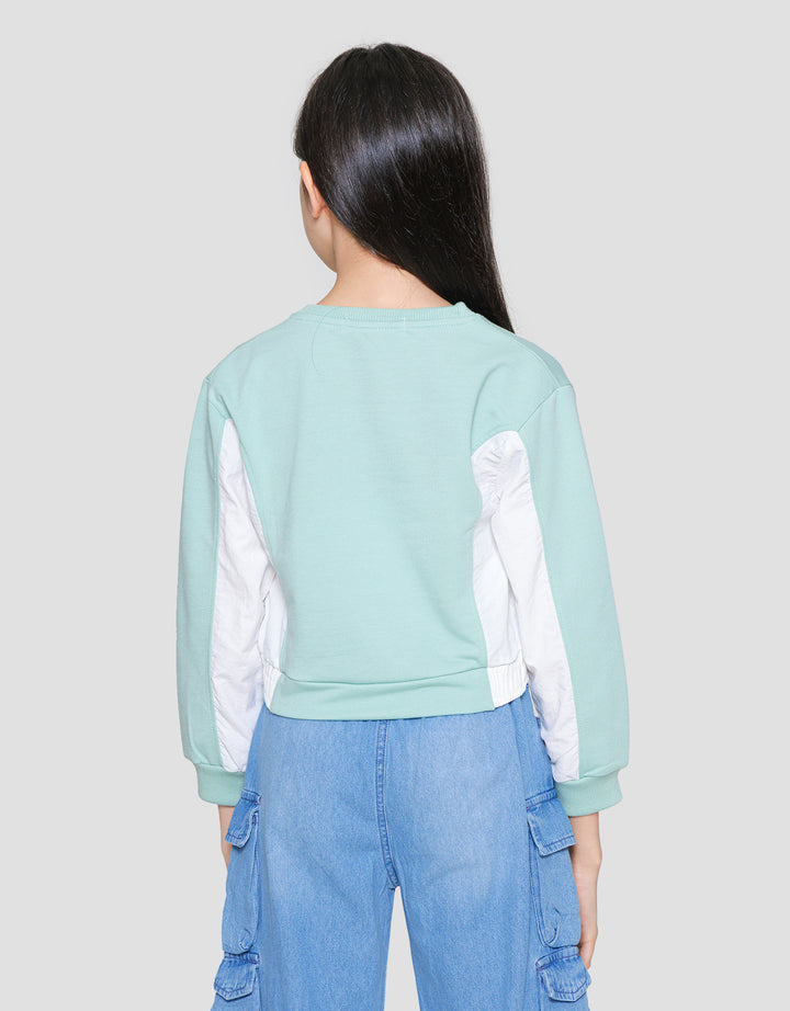 Aero Crop Komb Parachute Sweater for Girls