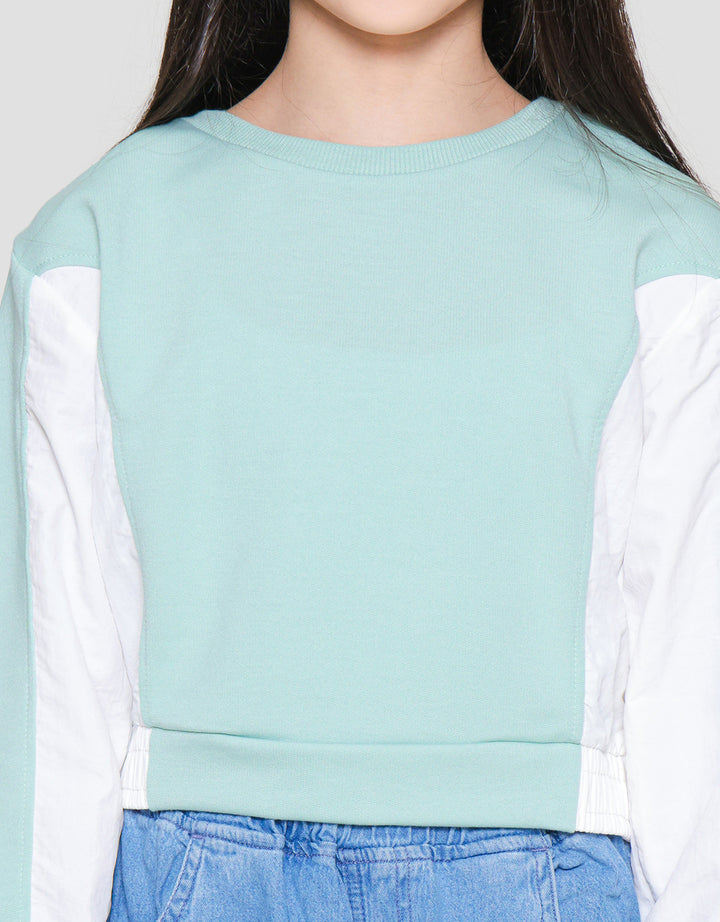 Aero Crop Komb Parachute Sweater for Girls