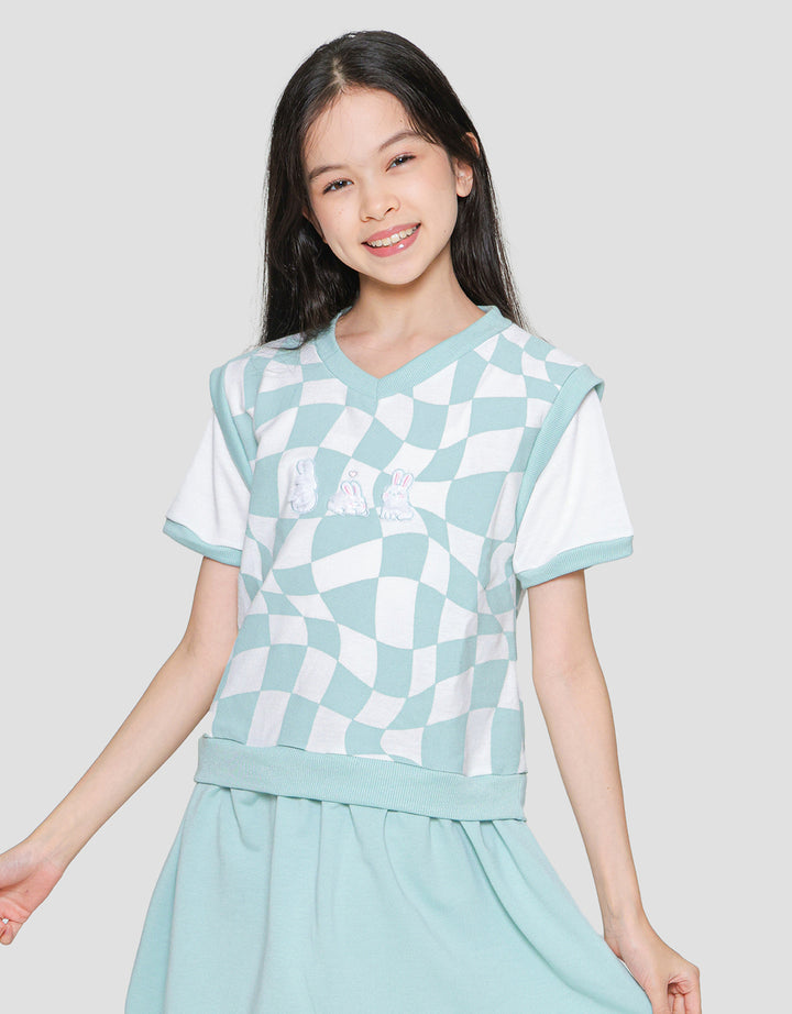 Nevada Vest For Girls' Midi Dress