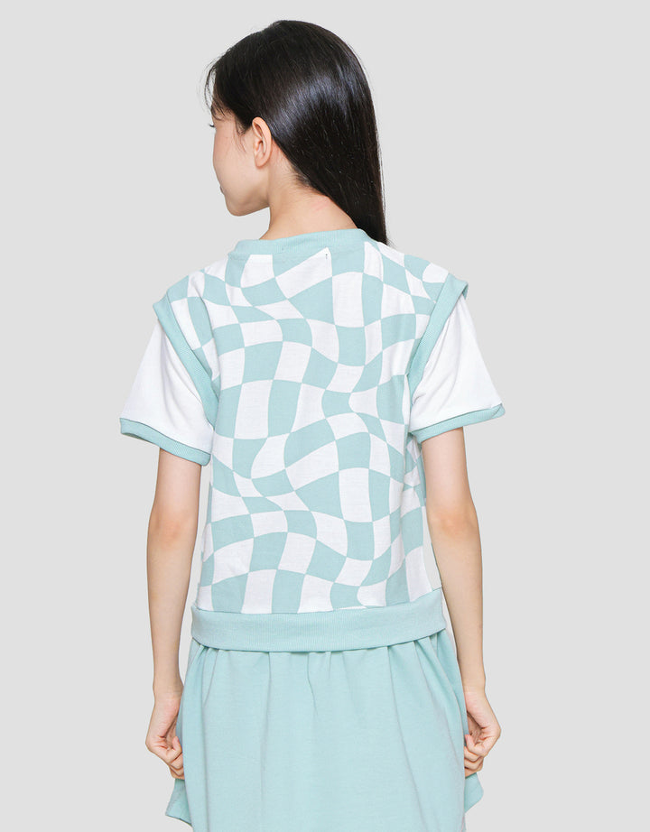Nevada Vest For Girls' Midi Dress