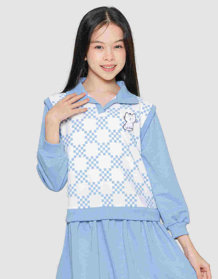 Nevada Vest Midi Dress Anak Perempuan