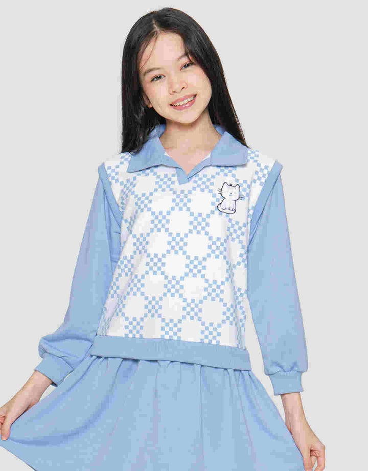 Nevada Vest Midi Dress Anak Perempuan