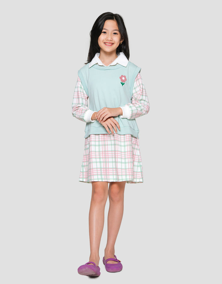 Nevada Vest 8 Midi Dress Anak Perempuan