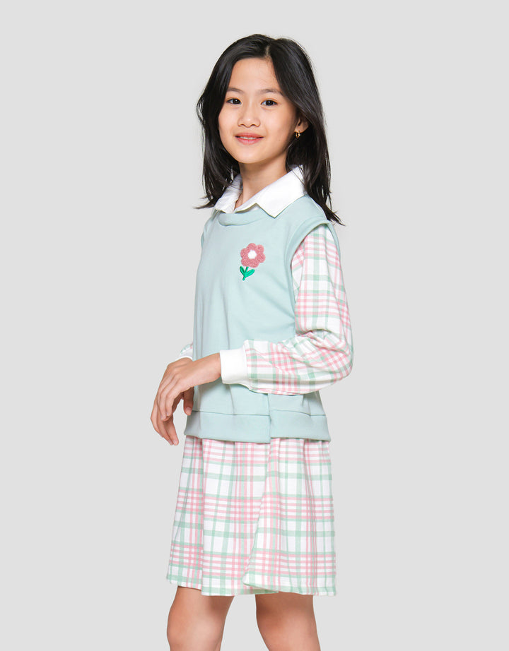Nevada Vest 8 Midi Dress Anak Perempuan