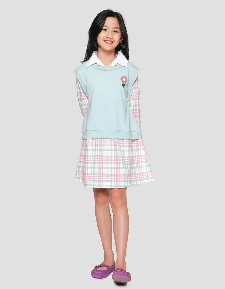 Nevada Vest 8 Midi Dress Anak Perempuan