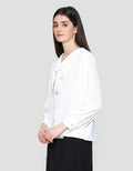 Connexion Sailor Ribbon Blouse Lengan Panjang Wanita