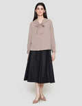 Connexion Sailor Ribbon Blouse Lengan Panjang Wanita