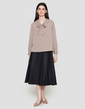 Connexion Sailor Ribbon Blouse Lengan Panjang Wanita