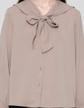 Connexion Sailor Ribbon Blouse Lengan Panjang Wanita