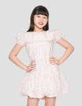 Sweet Miss Casual Balon Print Kotak Midi Dress Anak Perempuan