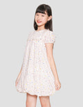 Sweet Miss Casual Balon Print Kotak Midi Dress Anak Perempuan