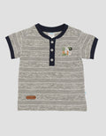 Pipiniko Stripe Corak Kaos Anak Laki-laki