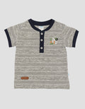 Pipiniko Stripe Corak Kaos Anak Laki-laki