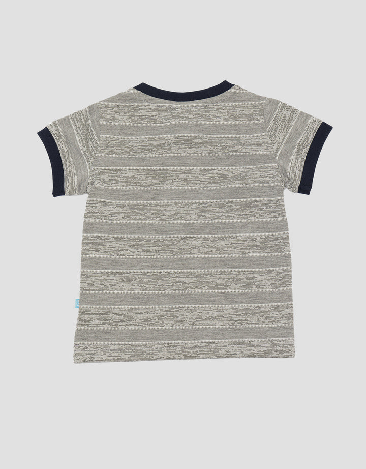 Pipiniko Stripe Corak Kaos Anak Laki-laki