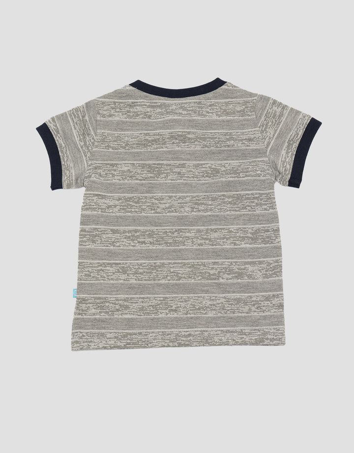 Pipiniko Stripe Corak Kaos Anak Laki-laki
