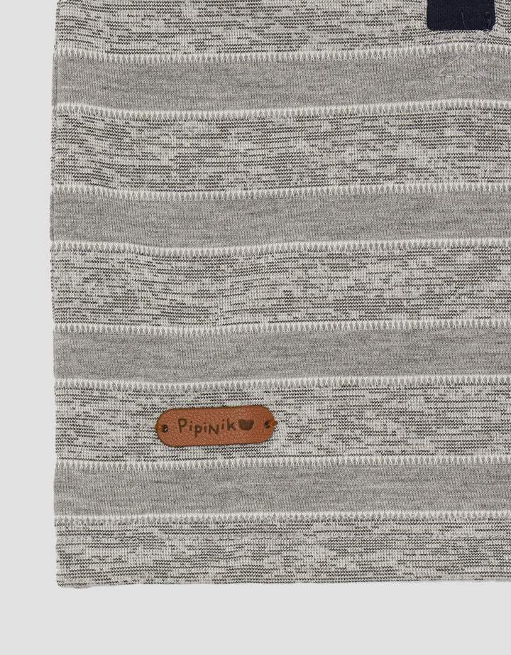 Pipiniko Stripe Corak Kaos Anak Laki-laki