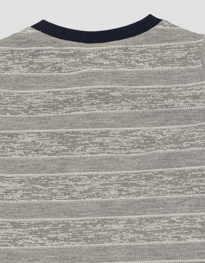 Pipiniko Stripe Corak Kaos Anak Laki-laki