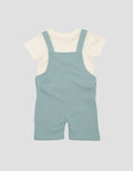 Pipiniko Overall 2 Dino Jumpsuit Set Bayi Laki-Laki