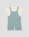 Pipiniko Overall 2 Dino Jumpsuit Set Bayi Laki-Laki