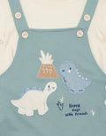 Pipiniko Overall 2 Dino Jumpsuit Set Bayi Laki-Laki