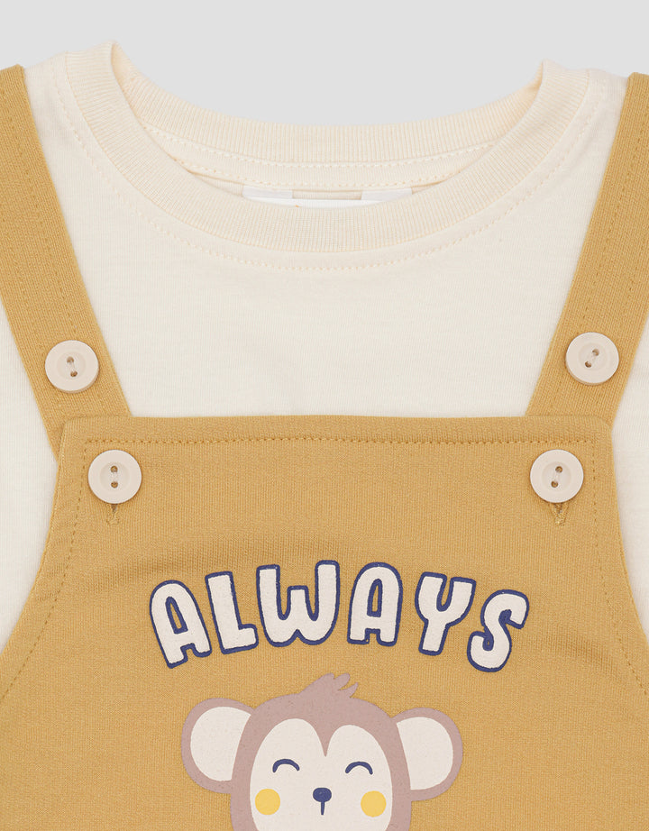 Little M Always Hungry Overall Anak Bayi