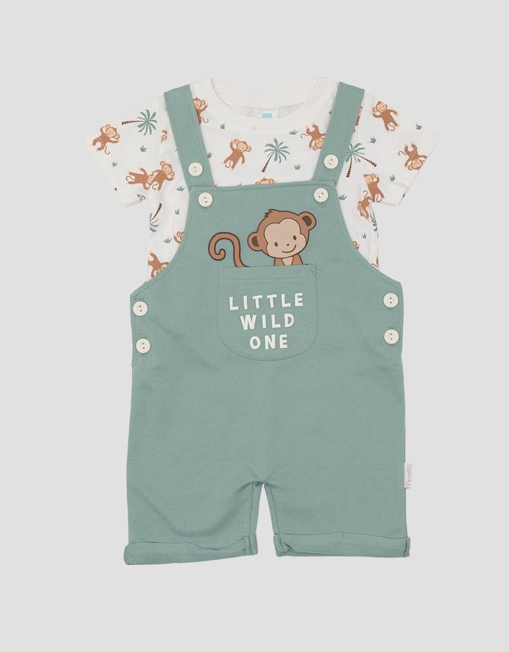 Pipiniko Monkey Kantong Jumpsuit Overall Anak Laki-laki