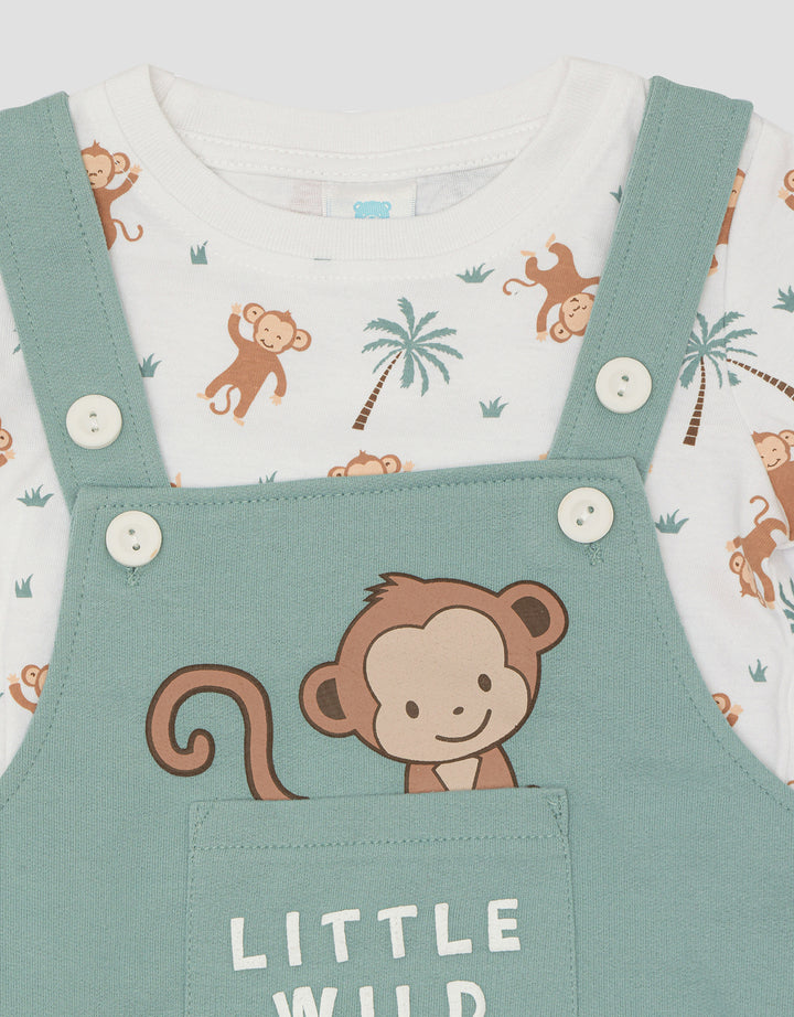 Pipiniko Monkey Kantong Jumpsuit Overall Anak Laki-laki