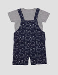 Pipiniko Overall Penguin Pocket Jumpsuit Boys