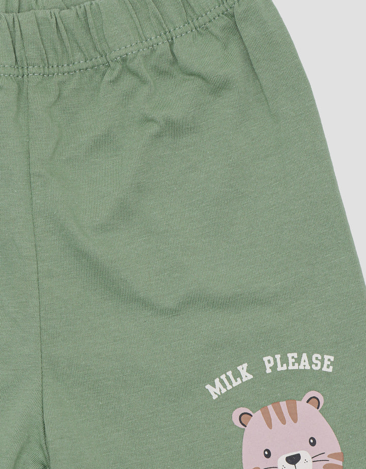 Little M Jersey Milk Please Boys Clothes Set