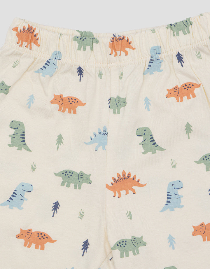 Little M Jersey Fun Dinosaurs Baju Setelan Anak Laki-Laki