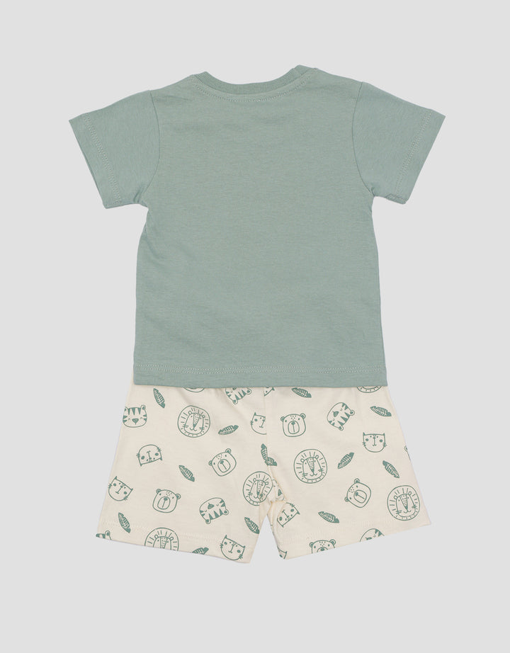 Little M Jersey Love Your Planet Boys Clothes Set