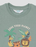 Little M Jersey Love Your Planet Boys Clothes Set