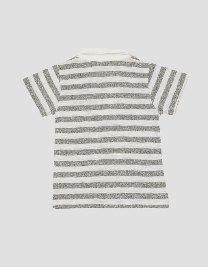 Little MV Stripes Boys Polo Shirt