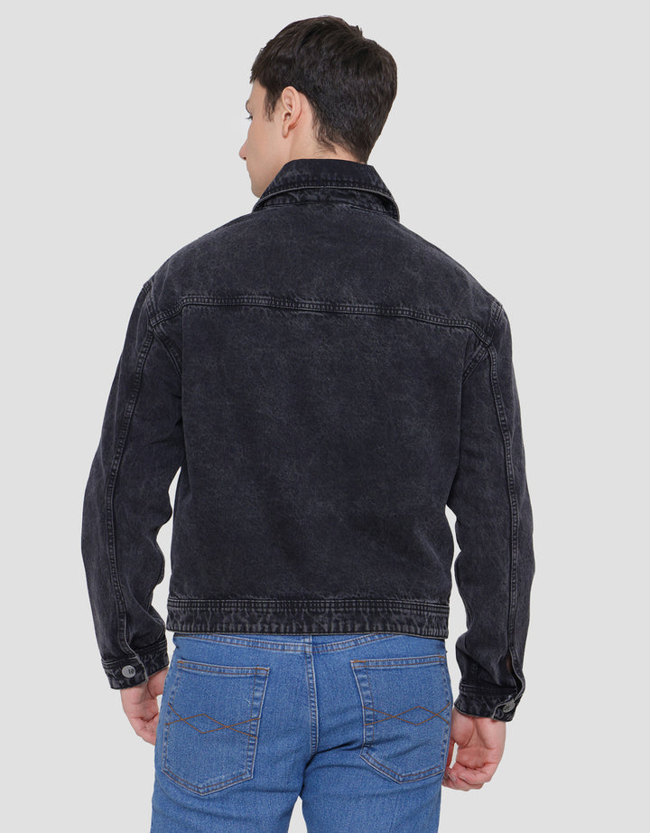 Nevada Embro Denim Jaket Pria