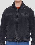Nevada Embro Denim Jaket Pria