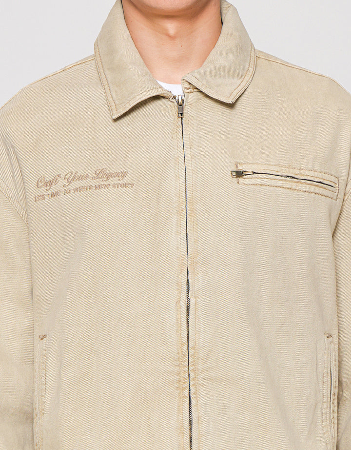 Nevada Embro Denim Jaket Pria