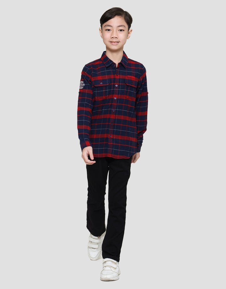 Cardinal Kids Boy Checks Kemeja Anak Laki-laki