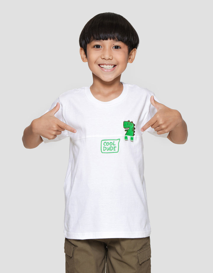Little M Dino Embro Kaos Anak Laki-laki