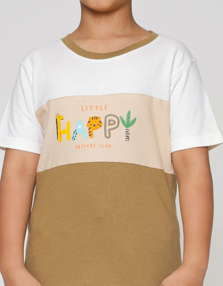 Little M Cut Sewn Happy Lion Kaos Anak Laki-laki