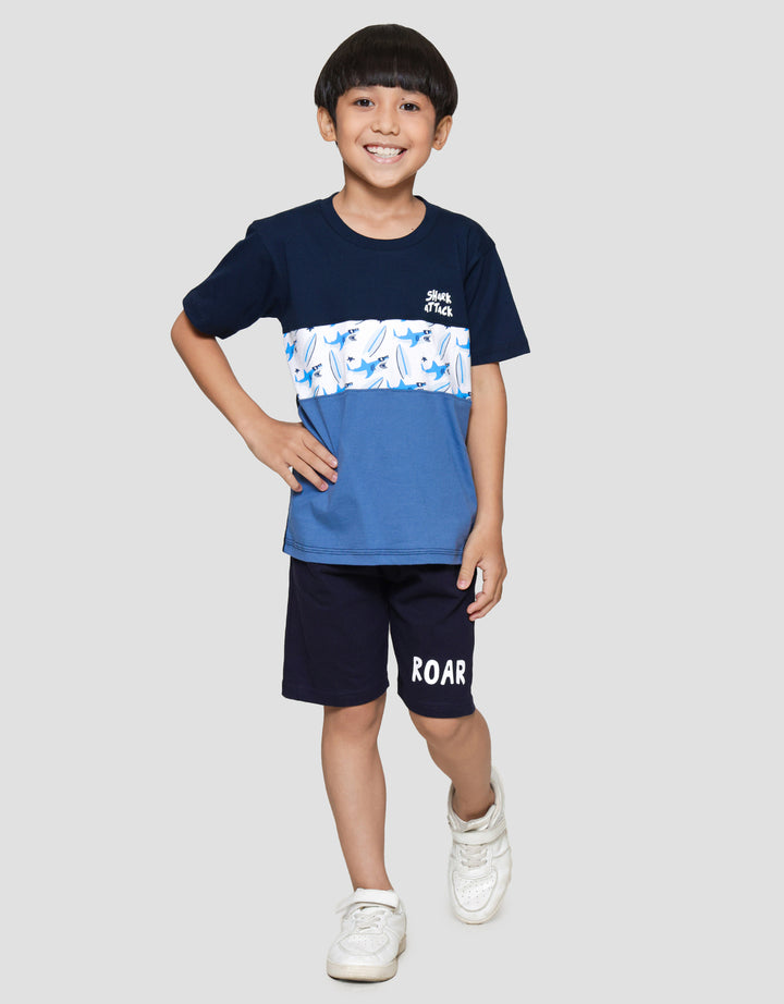 Little M Sarky Print Kaos Anak Laki-laki