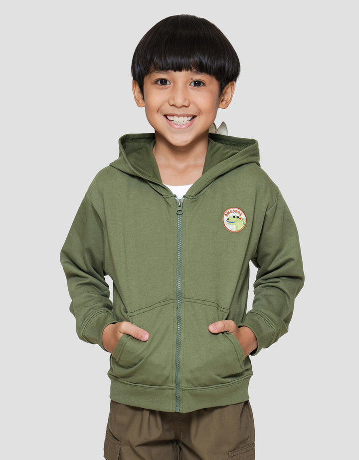 Little M Dino Awesome Jaket Oversize Anak Laki-laki