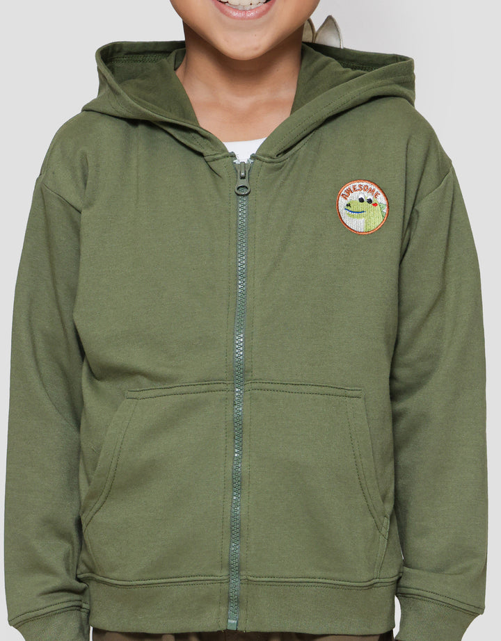 Little M Dino Awesome Jaket Oversize Anak Laki-laki