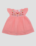 Pipiniko Flowery Embro Midi Dress Anak Perempuan