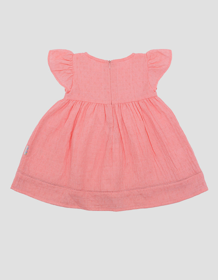 Pipiniko Flowery Embro Midi Dress Anak Perempuan