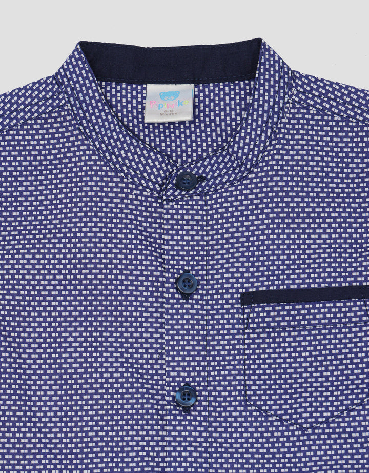 Pipiniko Kemeja Celana Pendek Bata Baju Set Anak Laki-Laki