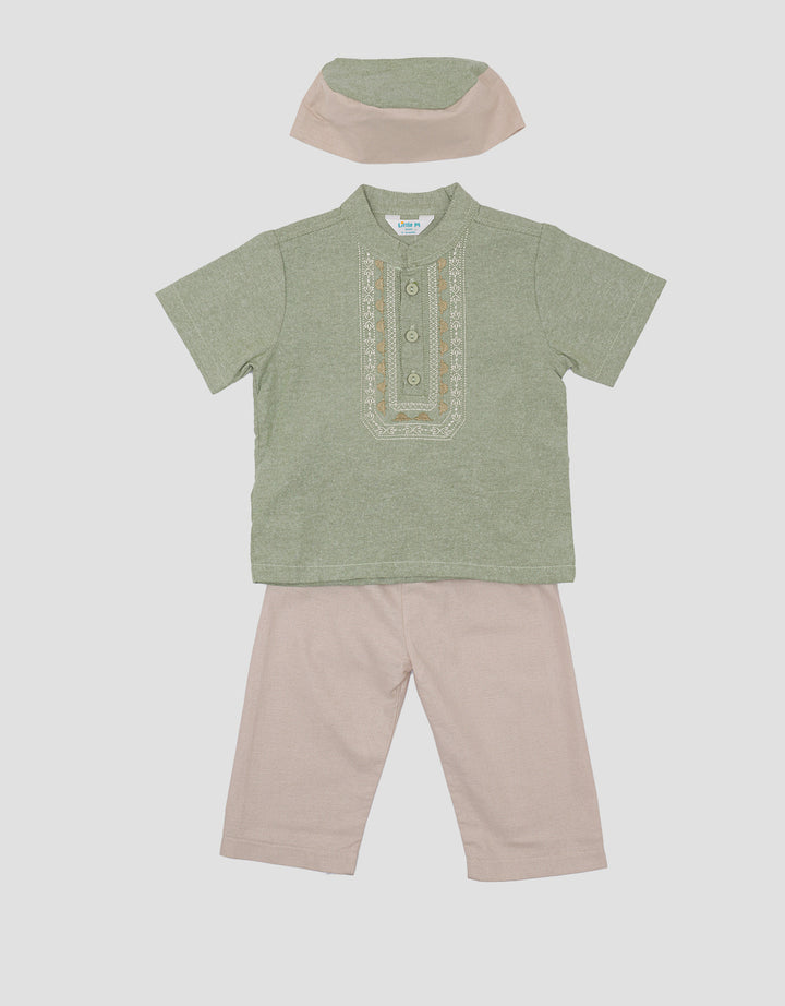 Little M Dino Embro Pakaian Muslim Anak Bayi