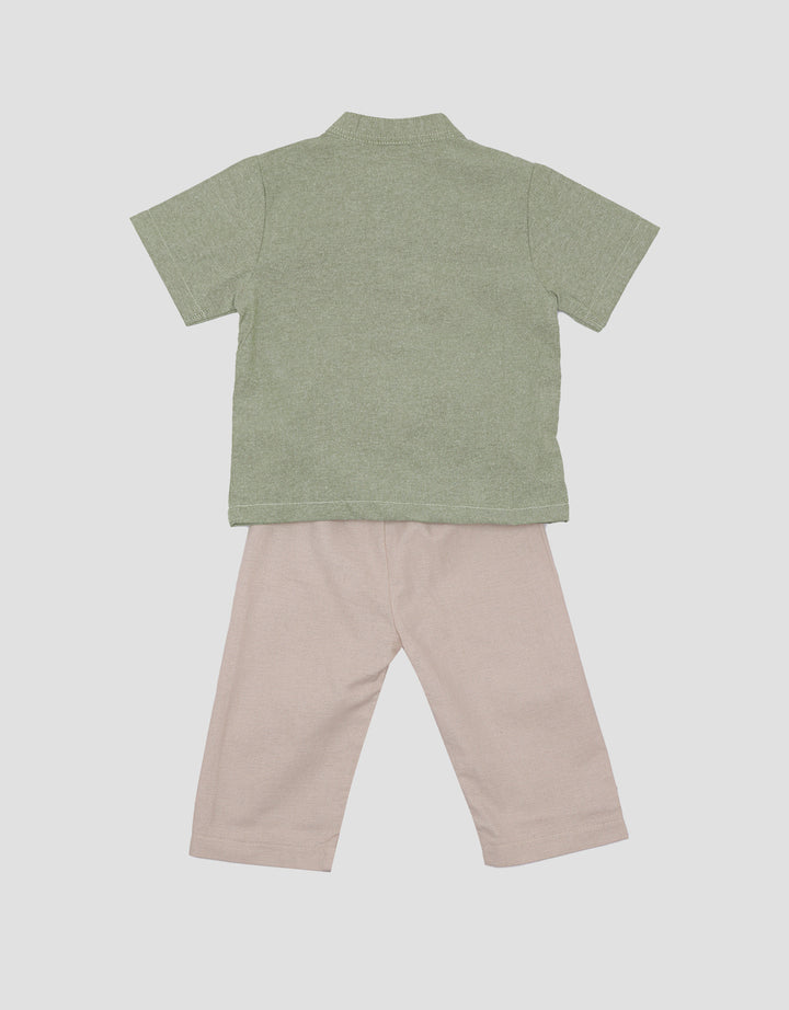 Little M Dino Embro Pakaian Muslim Anak Bayi